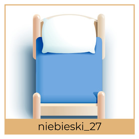 Prześcieradło Dziecięce JERSEY 70x140 z gumką CERTYFIKAT, niebieski 27