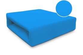 Prześcieradło JERSEY 200x220 100% BAWEŁNA Z GUMKĄ Niebieski