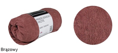 Prześcieradło FROTTE 90x200cm Z GUMKĄ Brązowy