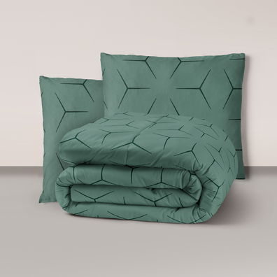 Pościel z Kory 220x200 + 2 poszewki PREMIUM bawełna polska : Milano Oliwka
