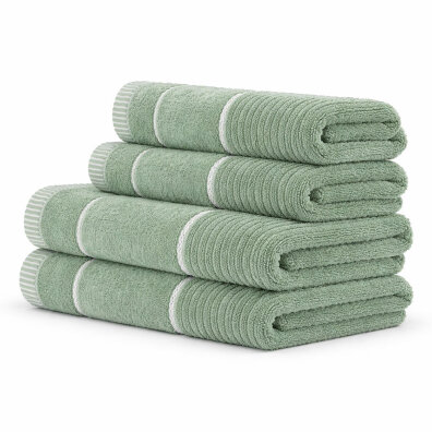 Zestaw Ręczników TEO 4 szt. – 2x 70x140 + 2x 50x90 cm | Bawełna 470 g/m2 kolor: Mięta