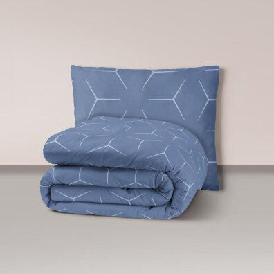 Pościel z Kory 140x200 + 1x70x80 Bawełna 100% Bielawa Produkt Polski MILANO Jeans