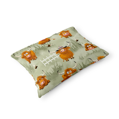 Poszewka na poduszkę 40x60cm BAWEŁNA 100% CERTYFIKAT - Rodeo Zielone