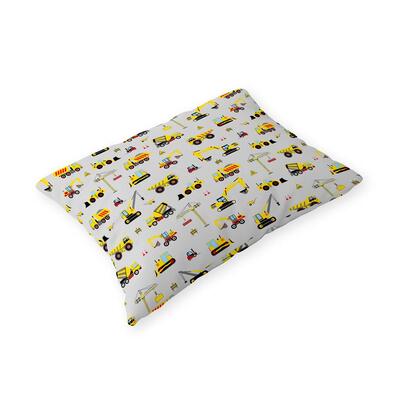 Poszewka na poduszkę 40x60cm BAWEŁNA 100% CERTYFIKAT - Koparki Szare