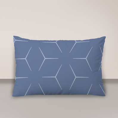 Poszewka na poduszkę 50x70 BAWEŁNA CERTYFIKAT, wzór: MILANO JEANS