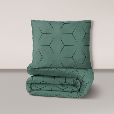 Pościel z Kory 160x200 + 1x70x80 KOMPLET PREMIUM : Milano Oliwka
