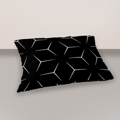 Poszewka na poduszkę 40x60cm BAWEŁNA 100% CERTYFIKAT - Milano Czarno Białe