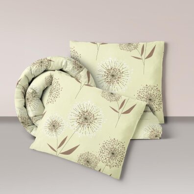 Pościel z Kory 160x200 + 2x70x80 Bawełna 100% Bielawa Produkt Polski - Dmuchawce na Ekri