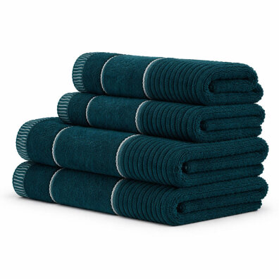 Zestaw Ręczników TEO 4 szt. – 2x 70x140 + 2x 50x90 cm | Bawełna 470 g/m2 kolor: Turkusowy
