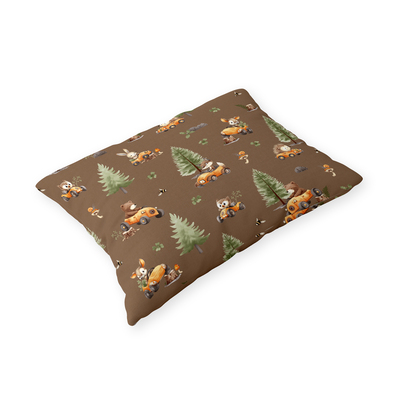 Poszewka na poduszkę 40x60cm BAWEŁNA 100% CERTYFIKAT - Wyścig w lesie