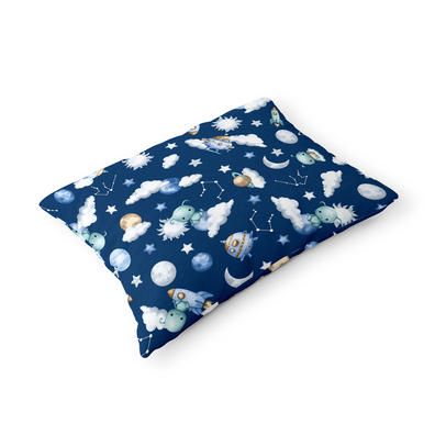 Poszewka na poduszkę 40x60cm BAWEŁNA 100% CERTYFIKAT - Ufo Granat