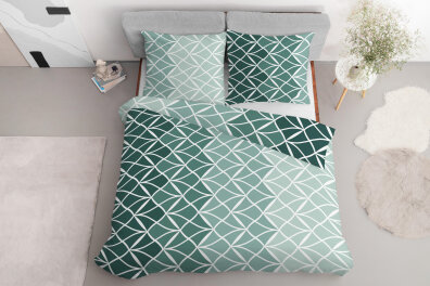 Komplet Pościeli 160x200 + 2x70x80, 100% Bawełna, 140g/m2, wzór: 5016_D