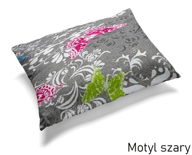 Poszewka 70x80cm na PODUSZKĘ z KORY Motyl szary