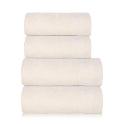 Zestaw 4x Ręczniki Bawełniane VITO 550 g/m2 – 2x 70x140 + 2x 50x90 | Hotelowe SPA Kremowy