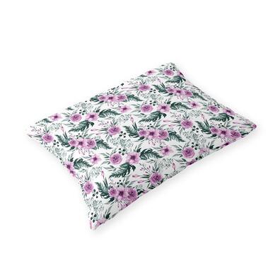 Poszewka 70x80cm na poduszkę 100% bawełna - Róża w paproci różowa