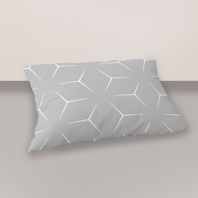 Poszewka na poduszkę 40x60cm BAWEŁNA 100% CERTYFIKAT - Milano Szare