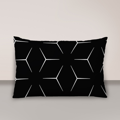 Poszewka na poduszkę 50x70cm BAWEŁNA CERTYFIKAT - Milano Czarno Białe