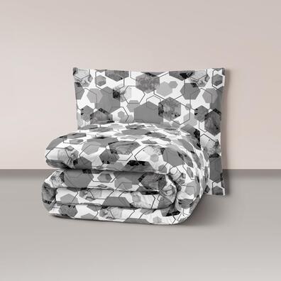 Pościel z Kory 140x200 + 1x70x80 Bawełna 100% Bielawa Produkt Polski - 1652 szary
