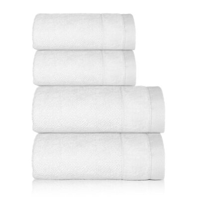 Zestaw 4x Ręczniki Bawełniane VITO 550 g/m2 – 2x 70x140 + 2x 50x90 | Hotelowe SPA Biały