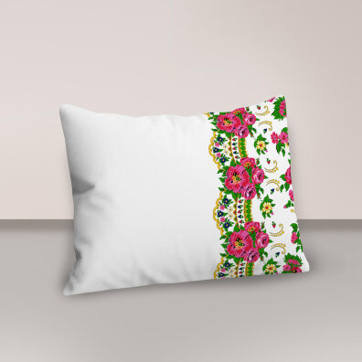Poszewka 70x80cm na poduszkę 100% bawełna wzór: Hanka Góralka na białym