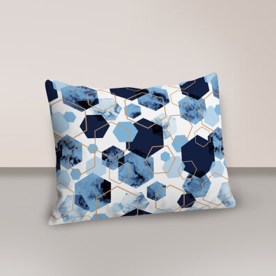 Poszewka 70x80cm na poduszkę 100% bawełna -  1611 niebieski