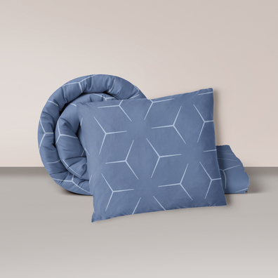 POŚCIEL Z KORY 160x200 + POSZEWKA 70X80 GRUBA POLSKA BAWEŁNA - Milano Jeans