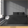 POŚCIEL HOTELOWA 200x220 cm ADAMASZEK + 2x POSZEWKI 70X80 CZARNY KOMPLET (2)
