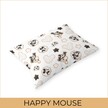 Poszewka 70x80cm na poduszkę 100% bawełna - HAPPY MOUSE (2)