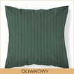 Poszewka na poduszkę JASIEK 40x40 Hotelowa Adamaszek OLIWKOWY 100% BAWEŁNA (2)