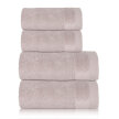 Zestaw 4x Ręczniki Bawełniane VITO 550 g/m2 – 2x 70x140 + 2x 50x90 | Hotelowe SPA Perłowy/Oyster (1)