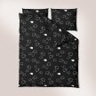 Komplet Pościeli 160x200 + 2x70x80, 100% Bawełna, 140g/m2, wzór: Baranki czarne (9)