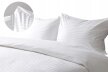 POŚCIEL HOTELOWA BIAŁA 200x220 ADAMASZEK + 2x 50x70 150g 50% baw. 50%poliester (9)