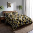 POŚCIEL Z KORY 160x200 + 2x70x80 Bawełna 100% Bielawa Produkt Polski - CZARNE LIŚCIE 3D (4)
