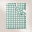 Pościel z kory 140x200 + 1x70x80 Bawełna 100% Bielawa Produkt Polski -  krata mięta (2)