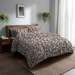 Komplet Pościeli 160x200 + 2x 70x80,  100% Bawełna, 140g/m2, wzór: Kwiat Pustyni na Brązie (6)