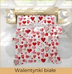 Pościel z Kory 140x200 + 1x70x80 Bawełna 100% Bielawa Produkt Polski - Walentynki biały (3)