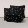 POŚCIEL Z KORY 220x200cm PREMIUM 100% BAWEŁNA KORA Milano Czarno - Białe (1)
