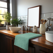 RĘCZNIK KĄPIELOWY 70x140 SPA HOTELOWY Duży Bawełniany 500g/m2 CHŁONNY - Green 19 (2)