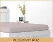 Prześcieradło 220x200cm SATYNA z gumką pudroworóżowe (2)