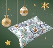Poszewka ZIMOWA Świąteczna 70x80cm na poduszkę 100% bawełna, Winter Forest Green (6)