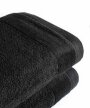 Zestaw 2x RĘCZNIK KĄPIELOWY 70x140 SPA HOTELOWY Duży Bawełniany 550g/m2 - VITO Czarny (3)