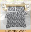 Pościel z kory 140x200 + 1x70x80 Bawełna 100% Bielawa Produkt Polski - Ricardo Grafit (3)