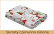 Prześcieradło 90x200cm z GUMKĄ, CERTYFIKAT - Skrzaty czerwono zielone (2)