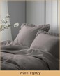 Pościel z falbaną 220x200cm 100% BAWEŁNA pościel w stylu BOHO kolor C.SZARY / WARM GREY (5)