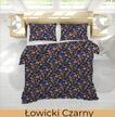 POŚCIEL Z KORY 160x200 + POSZEWKA 70x80 GRUBA POLSKA BAWEŁNA - Łowicki czarny (3)