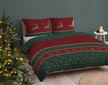 Komplet Pościeli Świątecznej 160x200 + 2x70x80, 100% Bawełna, 140g/m2, wzór:  5817 A (4)