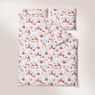Pościel z Kory 140x200 + 1x70x80 Bawełna 100% Bielawa Produkt Polski - Skrzaty czerwone (6)