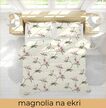 POŚCIEL Z KORY 160x200 + POSZEWKA 70x80 GRUBA POLSKA BAWEŁNA - Magnolia na ekri (3)