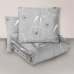 Komplet Pościeli 160x200 + 2x70x80, 100% Bawełna, 140g/m2, wzór:  DMUCHAWIEC SZARY (1)