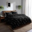 Komplet Pościeli 160x200 + 2x70x80, 100% Bawełna, 140g/m2, wzór: Baranki czarne (6)